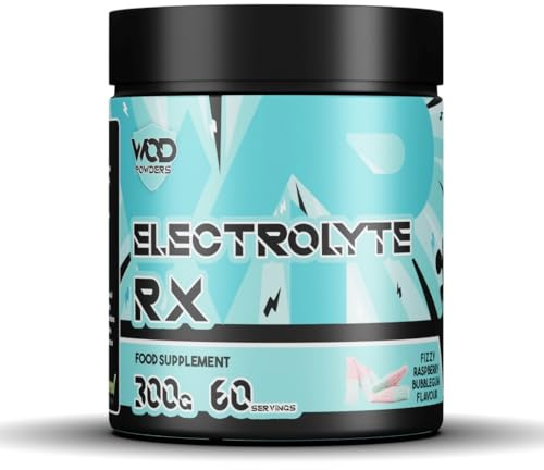 Electrolytes Powder - 300g Flavoured Electrolytes Naturally Flavoured & Sweetened | Highly Dosed for Fitness | Low Calorie Electrolyte Powder | Made in The UK by WOD Powders (Raspberry Bubblegum)