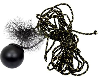 pokm toolsmarket - 150mm / 1,3kg Reinigungsset Schornsteinbesen Set Kaminbürste Kaminbesen + Zugseil PP-Seil 12m + Zuggewicht, Schornsteinfeger Bürste Ofenrohrbürsten Ofenrohr Kamin