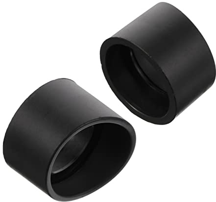 CAXUSD Cache-oculaires Diamètre 33 Mm en Caoutchouc Noir Protection Oculaire Améliorée Meilleure Concentration Lot de 2 pour Microscope Stéréo