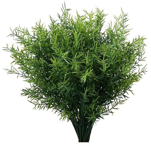 7 forchette di fiori artificiali in plastica, per matrimoni, casa, giardino, vaso per decorazione, fai da te, fotografia, bonsai (5 pezzi)