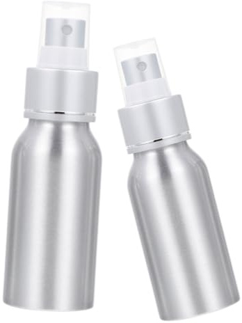 DEARMAMY Atomizzatore Cocktail 2 Pezzi 30ml 50ml Argento per Bartender | Porta Profumo da Viaggio, Spruzzo per Cocktail, Piccole Bottiglie Spray da Viaggio
