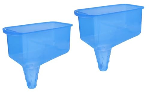 MAGICLULU 2 Pièces Entonnoir de remplissage entonnoir à huile pour entonnoir pour voitures entonnoir de réservoir d'essence pour voiture entonnoir de ravitaillement de voiture Plastique Bleu