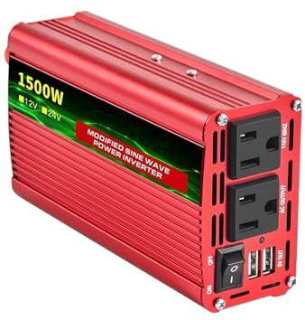 Convertisseur Convertisseur DC12V/24V 1500W 110V 60HZ Onduleur Sinusoïdal Modifié Haute Puissance Transformateur De Tension Transformateur(24V 1500W 110V)
