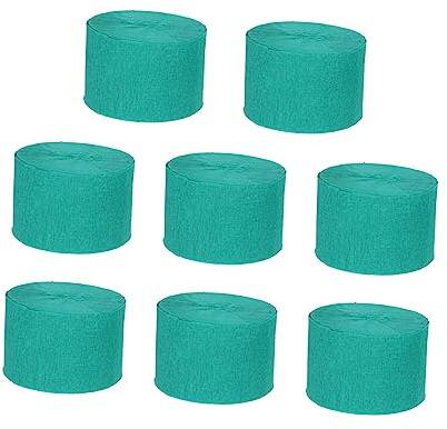 HOMSFOU 8rotoli Nastri Decorativi per Feste Nastri Scene Natalizie di Carta Stropicciata Stelle Filanti Decorative per Feste Decorazioni Stelle Filanti per Festival