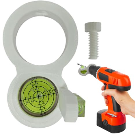 Hole Drilling Level,Electric Drill Assistant Leveler - Hole Drilling Guide Attachment,for Wall Decoration Pipeline Laying Home Repair House Improvement Construction Cabinet Projects