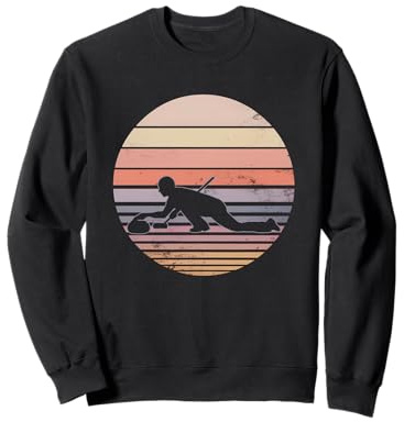 Bandera Americana Curling Camiseta Rizador Piedra Deslizante Sudadera