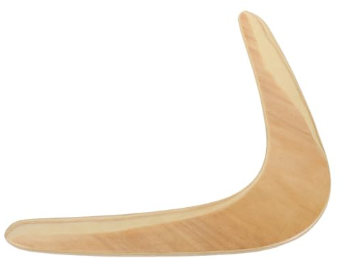 Toddmomy Bumerang aus Holz für Erwachsene & Kinder, Klassischer V-Form Wurfbumerang Handgefertigt, Profi Holzbumerang für Outdoor Sport im Park & Garten, Natur Spielzeug zum Fliegen