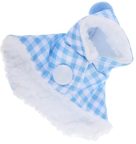 GALPADA Warm Plush Bird Cloak Providing Warm Protection for Parrots and Pet Birds Soft Plaid Winter Coat and Suit Fit Stylish for Outdoor Activities