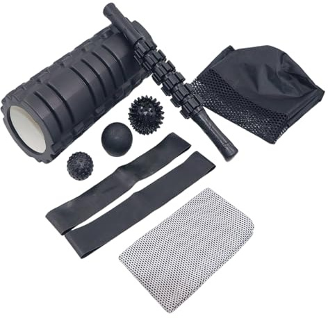 1 Set Professional Fitness Equipment Set Spiny Fascial Ball Texture Great for Tissue Massage and Yogas Training Spume Drum for Muscle Relief