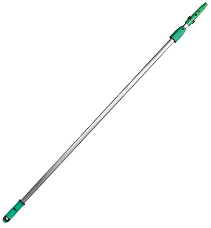 UNGER Teleskopstange OptiLoc (Länge 3,00 m 2-teilig, Verlängerung aus eloxiertem Aluminium, mit Sicherheitskonus, Zubehör Fensterreinigung) EZ300