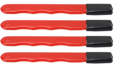 Resputación de herramientas de jardín Mini portátil 4pcs Aleación de tungsteno Acero PVC PVC Diseño de caucho sin deslizamiento para jardinería Picuads Shissors Axes y machetes (Rojo brillante)