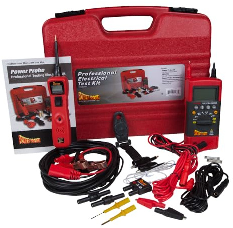 Power Probe PPROKIT01 Kit Elektrischer Schaltkreisprüfer für die Fahrzeugtechnik, enthält 3 und Multimeter PPDMM CAT.IV und Zubehör