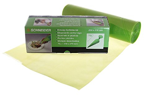 Schneider 391810 Einweg -Spritzbeutel Eco gerollt, 470x230 mm - 100 Stück, grün