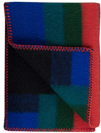 RØROS TWEED - Mikkel Baby - Wolldecke aus norwegischer Lammwolle - Design von Kristine Five Melvaer - Deckenmaße: 67 x 100 cm (3751-B - Dark, 67 x 100 cm)