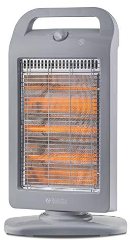 Olimpia Splendid 99396 Solaria Evo S Stufa Alogena 1200 W con Base Oscillante , Grigio