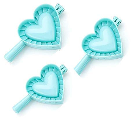 Set 3 stampi ravioli forma cuore misure diverse cucina pasta gnocchi dolci tortelli salati stampini accessori casa utensili colore casuale regalo