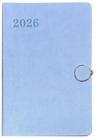 PaulStore 2026 A5 Day A Page Diary Address Book & Megnatic Flexi Designer Diary (Blue)