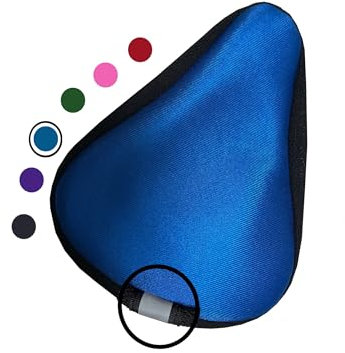 MI0512 Kids Bike Gel Seat Cushion Cover, 8x5 inch Child Bike Seat Cover Premium Comfortable Small Bicycle Saddle Pad (Blue)