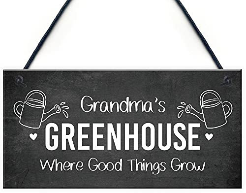 Red Ocean Personalised Hanging Greenhouse Decor Signs For Garden Shed Vegetable Patch Allotment Hanging Signs