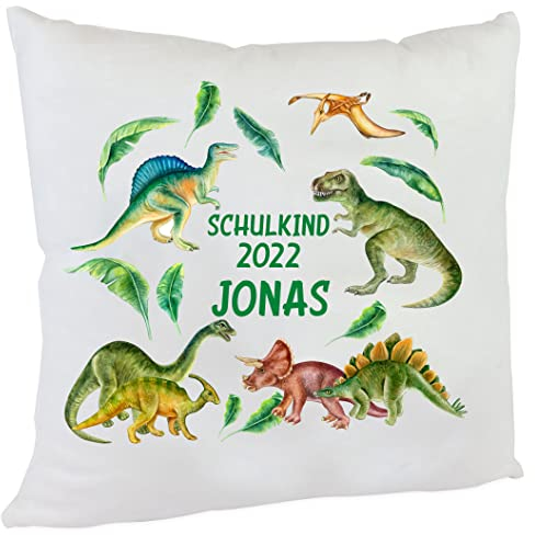 Kilala Kissen Schultüte befüllen Einschulung Schulkind 2022 Zuckertüte Geschenkidee Mädchen Junge (T-REx)