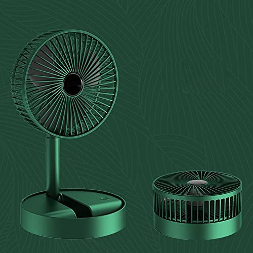Bcofo Mini USB Ventilatore da Tavolo Silenzioso, Desk Fan di circolazione dell'Aria,può Regolare su e Giù 180°, 3 velocità，Batteria Ricaricabile a USB di 2000 mAh,per Scrivania/Casa/Viaggiare，Bianca