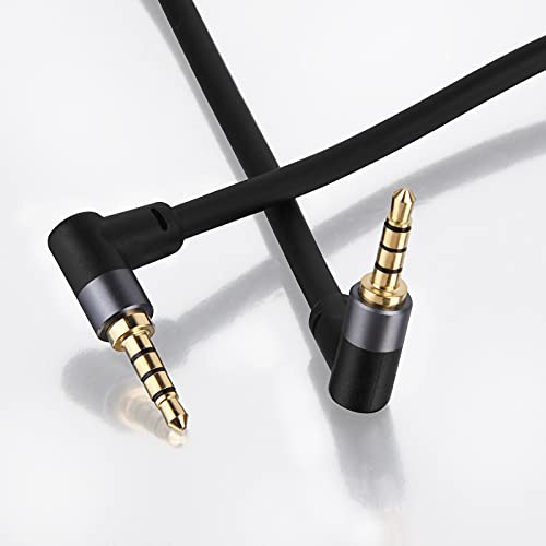 innov8 3.5mm 4Pole TRRS Male to 3.5mm 4Pole Male Auxiliary Stereo Audio Aux Cable for Car stereos, smartphones, PS4 headsets, xbox one, MP3 3m
