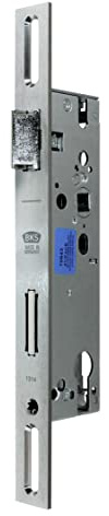 BKS Reparatur Rohrrahmenschloss | Rahmenschloß Dornmaß 25/30/35/40/45, Entfernung 92mm, Edelstahl Stulp: 24 x 270mm mit 35mm Langloch, DIN Links/Rechts (Umstellbar) (Dornmaß: 35mm)