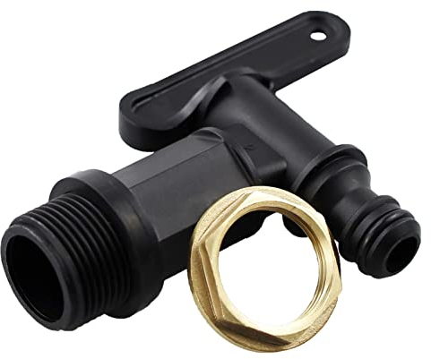 SZCXDKJ Water Butt Tap Hosepipe Rain Barrel/ ¾ BSP Thread Replacement Tap Plastic Snap-Fit Connector Beer Home Brew