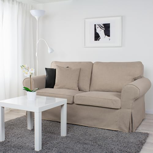 Bezug für EKTORP 2er-Sofa (ohne Schlaffunktion neues Modell) (Dark beige A02)