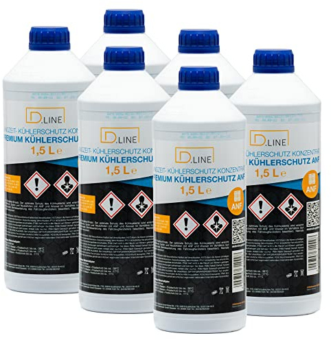 D.LINE Kühlerschutz Konzentrat ANF 40, 1,5 Liter | 6x 1,5 Liter