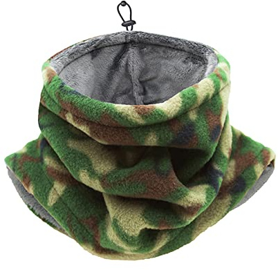 LumiSyne Winter Halswärmer Für Herren Damen Fleece Schlauchschal Mit Einstellbare Kordelzug Thermo Halsschlauch Gesichtsschal Loop Schal Multifunktionstuch Für Outdoor Radfahren Ski Motorrad Laufen