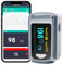 HealthTree Pulsossimetro Bluetooth da dito, monitor della saturazione di ossigeno nel sangue e monitor della frequenza cardiaca per Apple e Android, con schermo OLED incluso, 2 batterie AAA e cordino
