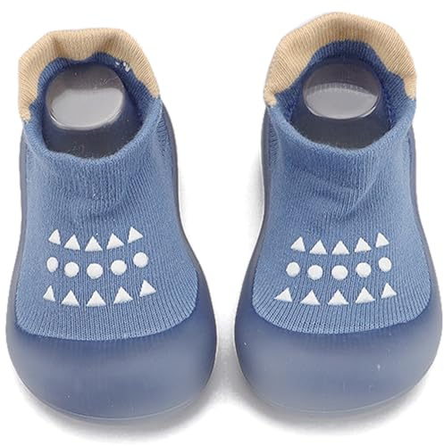 Aggroot Scarpe Calzino per Bambini Antiscivolo Scarpe per Primi Passi Calzini Bambino con Suola in Gomma Pantofole Bambino Unisex Scarpe Bambino