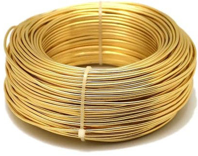 Aluminium-Kaliber 3 mm 4 mm 25/12 Meter Schmuckergebnisse aus Aluminiumdraht für Schmuckherstellung DIY Basteldraht Aluminium Silber Gold Schmuck Draht aus weichem Metall (Color : L