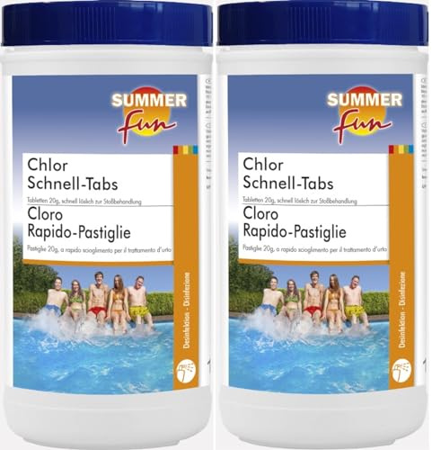 2 X 1kg Chlor-Schnell-Tabs