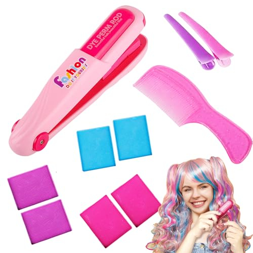 Haarkreide für Mädchen,Osuter 10 Stück Set Haarkreide Kinder Auswaschbar Haarfarbe Temporär Kinder Haarmascara für Karneval, Cosplay,Party, Weihnachten Halloween Geburtstag
