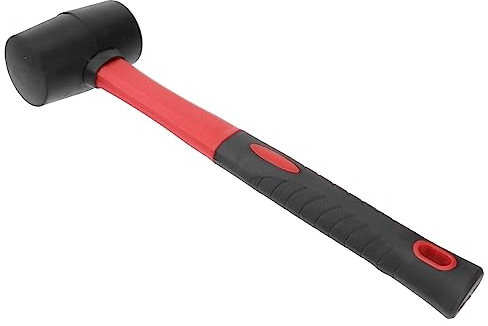 Homoyoyo 16oz No-Slip Installation Rubber Hammer Handle for Flooring Craftsman Hammer and Repair Tool for Jewelry Craft