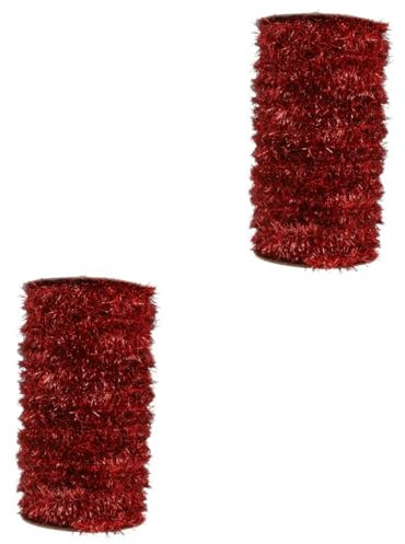 Warmhm 2stücke Weihnachtliches Dekorationsband Glänzende Weihnachtsgirlande Für Festliche Anlässe Dekoration Von Christbäumen Geschenken Und Festlichkeiten