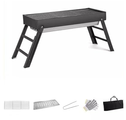 Picknick-Grill Faltbarer tragbarer Grillständer for den Außenbereich for kleine Haushaltsöfen kleiner Grill