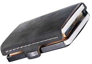 I-CLIP MAX Portafoglio uomo Slim Telaio Original - Porta Carte con Portamonete e Fermasoldi per 40 Banconote I Smart Wallet Compatto e Organizzato - Fino a 16 Carte di credito
