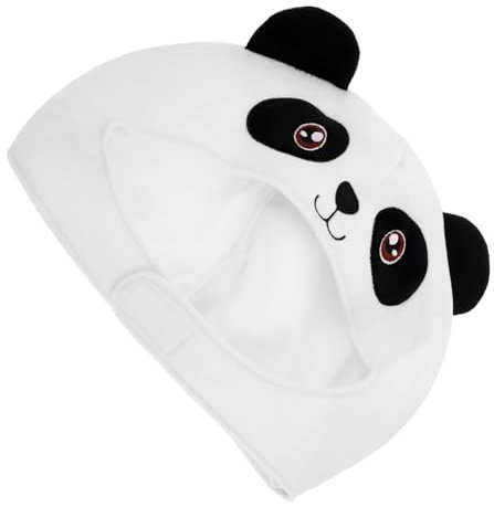 VICASKY Panda-mütze Aus Plüsch Tiermütze Für Halloween Kuschelige Kopfbedeckung Cosplay-accessoire Fotorequisit Fleece-mütze Junge Mädchen Und Jugendgröße Niedliches Design