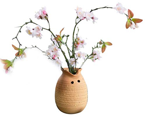 Fleur artificielle en pot Fleurs artificielles Rose Branches de fleurs de cerisier naturelles Brindilles Décoration de mariage Salon Table basse Fleurs séchées Arrangement de fleurs séchées Décoration