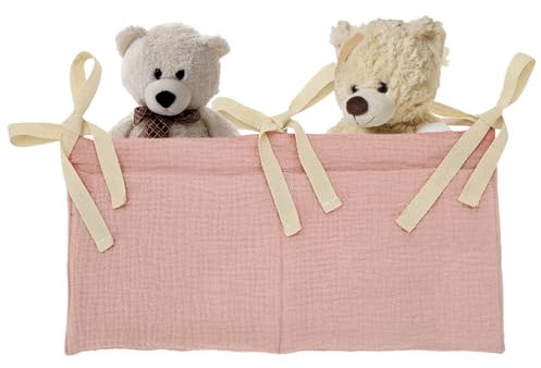 zwxqe Nachttisch-Organizer, Baby-Windel-Organizer – 2 Taschen, platzsparender Caddy für Zubehör, Befestigung für Kinderzimmer, Schrank, Eingangsbereich, Büro, Schlafzimmer