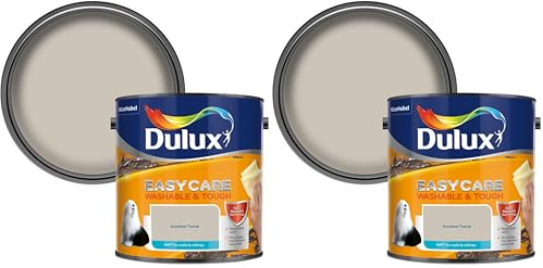 Dulux Easycare Washable & Tough Matt Emulsion Paint - Knotted Twine - 2.5L (Pack of 2)