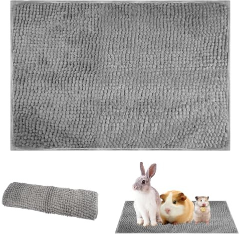 Tvättbart foder för pigbur, 60 x 40 cm, grytlappar, återanvändbar sovmatta för små djur, Guinea Pig Cage Liner för pig, kaniner och hamstrar