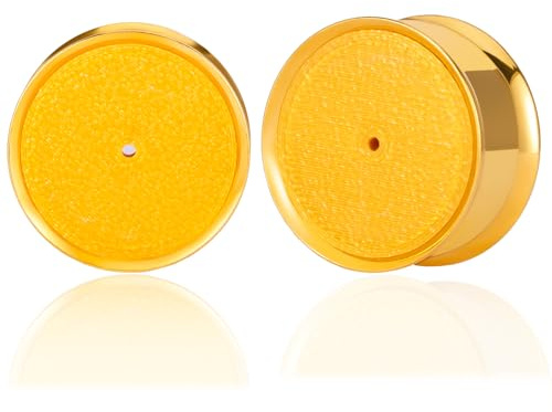 Vankula öra tunnel enkel flared flesh plugs gör-det-själv örhängen 1 par rostfritt stål för män kvinnor öronpiercing töjning smycken 8 mm till 16 mm, 12mm(1/2), Metall