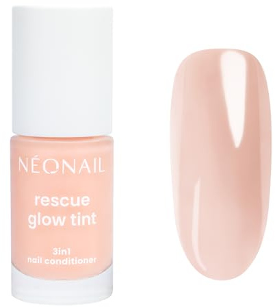 NÉONAIL Nagellack Nagelpflege Nagelconditioner - Rescue Glow Tint 3in1 Nail Conditioner - Regeneration, Stärkung und Farbe - Peachy Peach - 7,2 ml