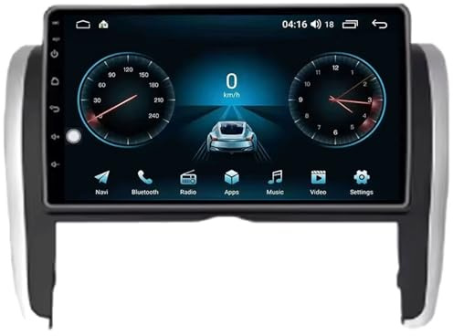Autorradio Multimedia GPS Auto Inalámbrico Android 14 para Toyota Allion T260 2007-2020 Unidad Principal de 9 Pulgadas con Pantalla táctil GPS Bluetooth WiFi FM cámara de reversa (4G+64G).