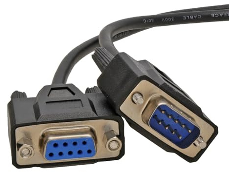 kenable Seriell RS232 Verlängerung Kabel DB9M Zum F 9 Polig Männlich Zum Weiblich 1 m Schwarz [1 Meter/1m]