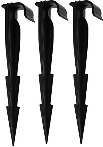 Ground securing Barbed pegs for seep Hose,Soaker Hose,drip line,Weeping Pipe/Garden hosepipe/Garden Irrigation Hose Any 16mm ouside Diameter Pipe Pack of 25
